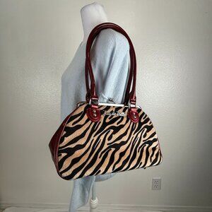 Vintage LUX DE VILLE - leopard print purse